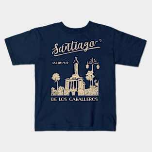 SANTIAGO De Los Caballeros Dominican Republic Vintage Kids T-Shirt